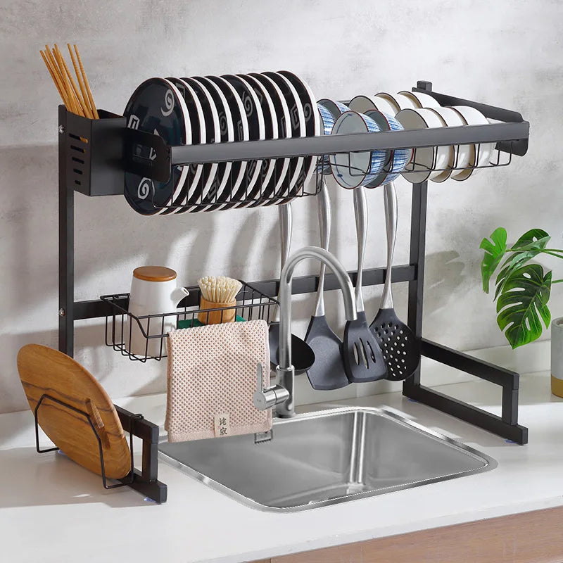 Organizador y Escurridor de cocina – En acero Inoxidable